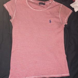 Polo shirt red strips